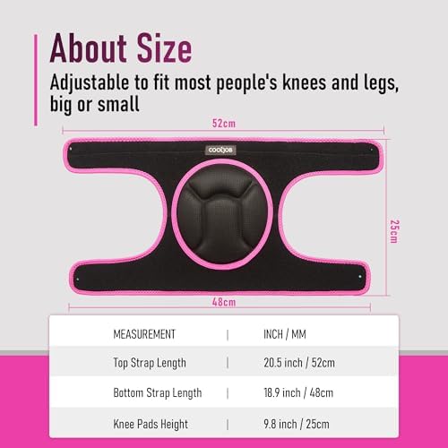 COOLJOB Women Knee Pads for Gardening Work, Floor Cleaning - Image 6