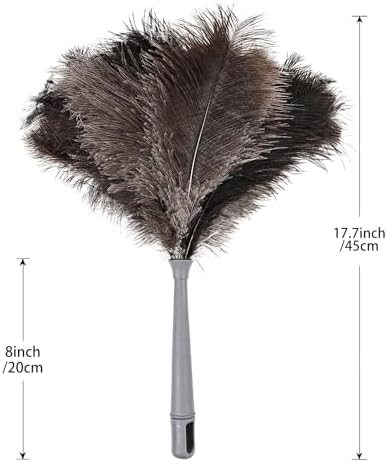 Feather Duster-Genuine Ostrich Feathers, Anti-Static, Reusable Eco-Friendly - Image 2