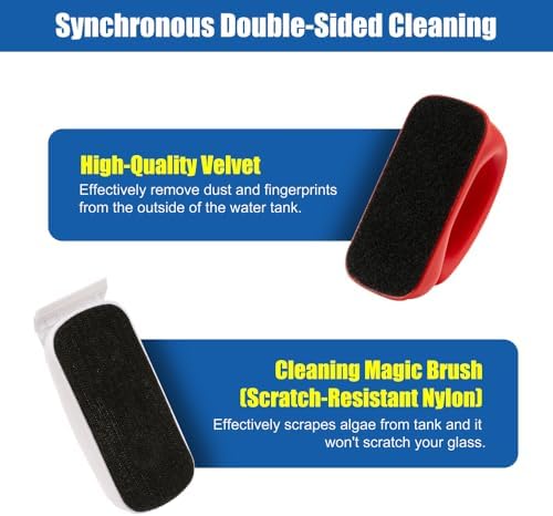 Small Aquarium Cleaning Tool Fish Tank Strong Magnetic Algae Scraper Glass - Image 4