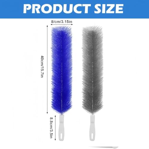 Bendable Microfiber Head, 2026 Upgraded Fan Cleaner Brush Reusable Dust Remover - Image 2