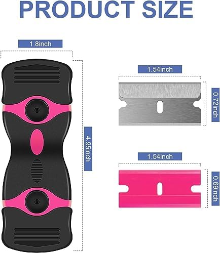 DEKEones Razor Blade Scraper, Double Edged Razorblade Scraping Tool - Image 3