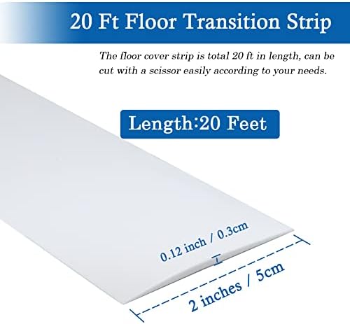 FONUNO Vinyl Floor Transition Strip Self Adhesive Threshold Strip - Image 6