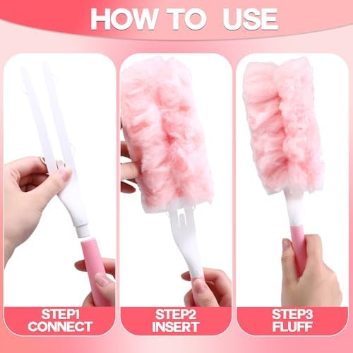 Mifoci 60 Count Pink Duster Refills Compatible - Image 4