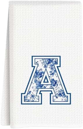 Chinoiserie Initial Kitchen Towels, Personalized Kitchen Towels, Personalized by Unknown