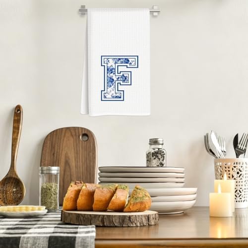 Chinoiserie Initial Kitchen Towels, Personalized Kitchen Towels, Personalized - Image 2