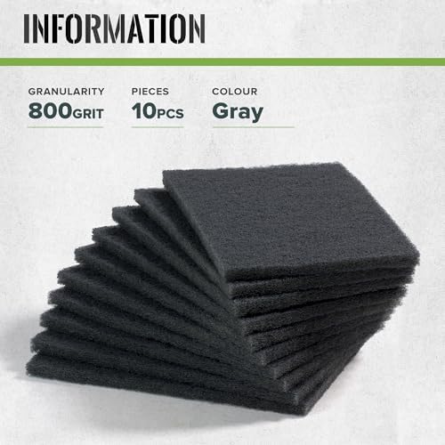 6” x 9” 800 Grit Gray General Purpose Scuff Pads, General Purpose Scuff Pads - Image 2