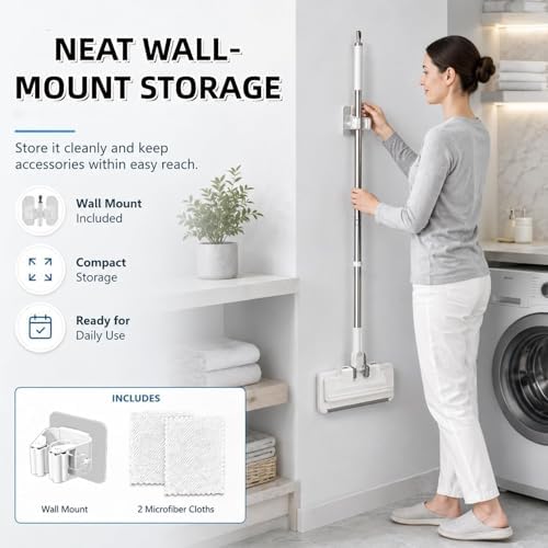 Hands-Free Multi-Purpose Flat Mop, 2026 New Hands Free Flat Mop One Click - Image 5