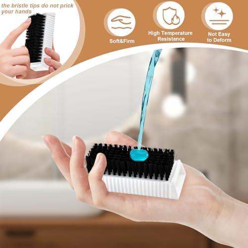 8 Pcs Hand Scrub Brushes for Nail Cleaning, Soft Fingernail Brush - Image 4