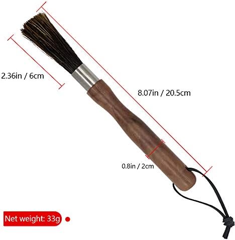 Coffee Grinder Cleaning Brush Espresso Cleaner Tool Wooden Handle w/Bag - Image 6