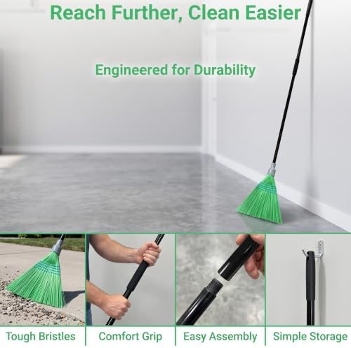70.5" Heavy Duty Stiff Bristle Broom - Image 6