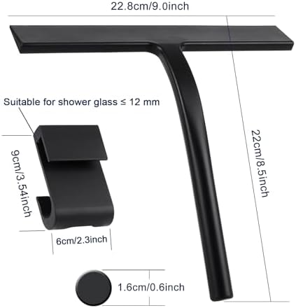 Silicone Shower Squeegee, 9 inch - Image 2