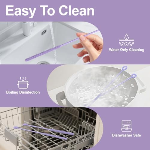 YOTIME Silicone Straw Cleaner Brush - Image 6