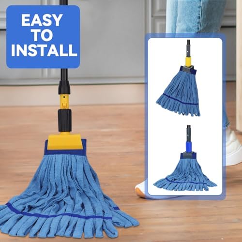 Heavy Duty Commercial Mop Head Replacement Microfiber Tube Mop Heads - Image 5