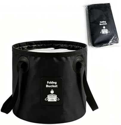 Collapsible Bucket with Handle, Lightweight Folding Water Container, Portable by ABSOK