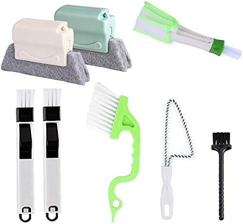 8 Pcs Hand-held Groove Gap Cleaning Tools, Door Window Track Cleaning Tools by Runloon