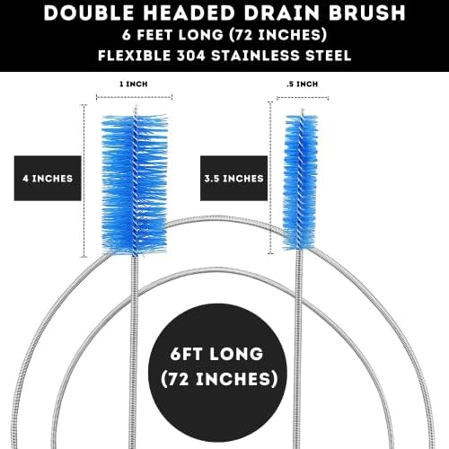 72" Flexible Drain Auger Clog Remover - Image 5