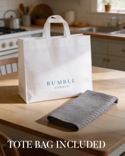Bumble Kitchen Towels, 100% Cotton, Dish Towels Gray - Image 7