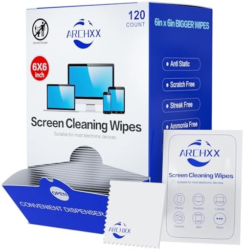 ARCHXX Screen Wipes for Electronics, Car Screen Cleaner, Lens Wipes by ARCHXX