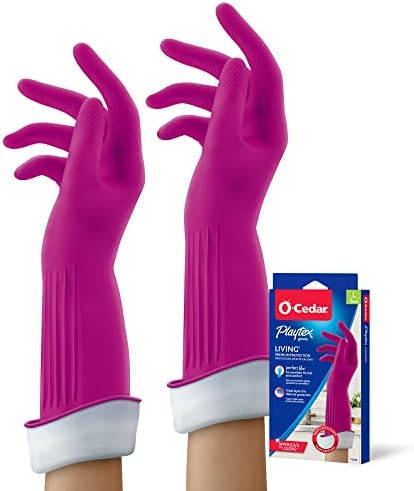 Playtex Living Reuseable Rubber Cleaning Gloves, Premium Protection Reusable by Playtex