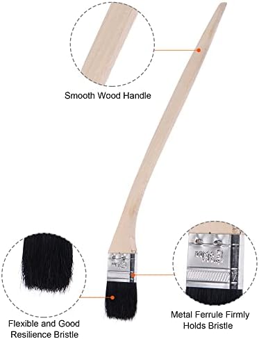 uxcell Bent Radiator Paint Brush 16" Length 1.5" Width Bristle - Image 4