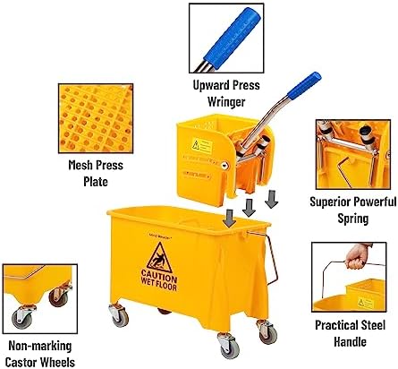 Mind Reader 5.5-Gallon Mop Bucket - Image 6
