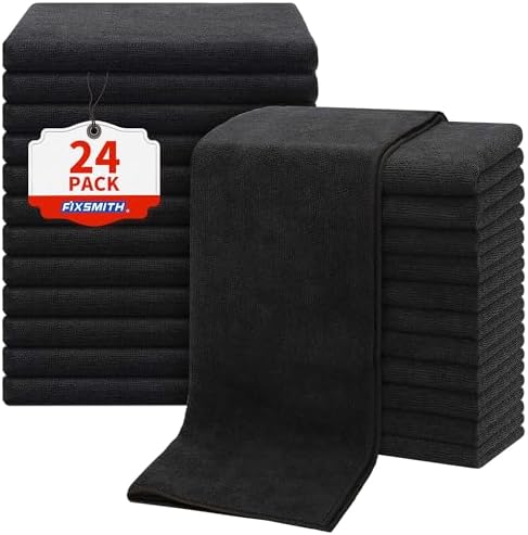 FIXSMITH Salon Towels 24 Pack, Quick Dry Gym Towels, Spa Face Towel, Absorbent by FIXSMITH