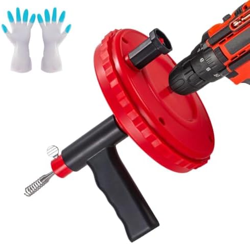 Drain Snake Hair Drain Clog Remover 30 Feet Flexible Drain Auger Tool by SEVVETROOL