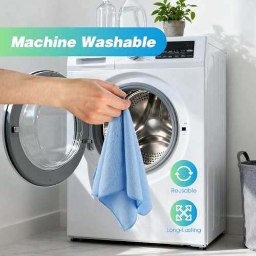 HOMEXCEL Microfiber Cleaning Cloth, 24 Pack Cleaning Rags - Image 7