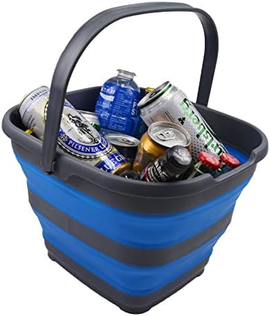 SAMMART 10L Collapsible Rectangular Handy Basket/Bucket - Image 5