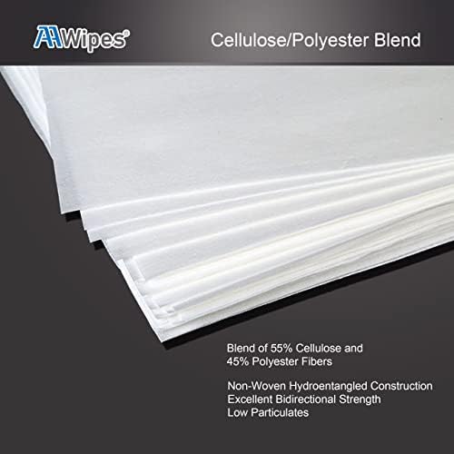 AAwipes Cleanroom Wipes 6" x 6" Lint Free Wipes Cellulose/Polyester Wipers - Image 3