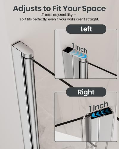 Frameless Pivot Shower Door, Brushed Nickel - Image 7