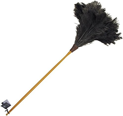 Redecker Premium Ostrich Feather Duster – 43-Inch Waxed Beechwood Handle by Redecker