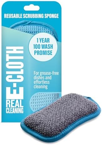 E-Cloth Washing Up Pad, Premium Microfiber Non-Scratch Kitchen Dish Scrubber by E-Cloth