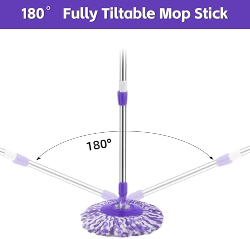 Spin Mop Replacement Handle 360 Degree Spin Mop Pole Handle Replacement - Image 5