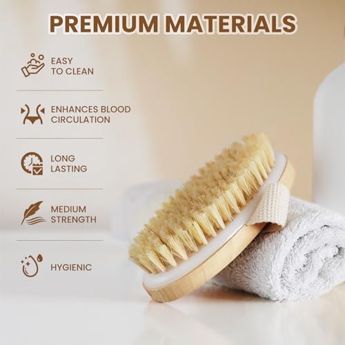 POPCHOSE Dry Brush for Lymphatic Drainage, Dry Brushing Body Brush - Image 5