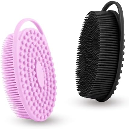 Soft Silicone Body Shower， Exfoliating Silicone Body Scrubber, Silicone Loofah by Bsofing