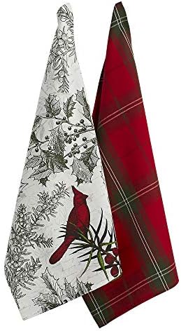 DII Christmas Kitchen Towel Set, Floral Tea Towels by DII