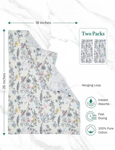 Flour Sack Kitchen Towels 2 Pack, 18x26 Inch - Image 2
