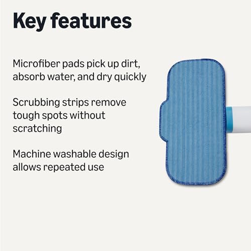 Amazon Basics Washable Steam Mop Replacement Pads - Image 2