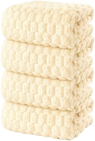 4 Pack Microfiber Bath Towels Large, Super Absorbent, Quick Dry, Plush and by meishiqi