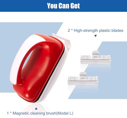 Small Aquarium Cleaning Tool Fish Tank Strong Magnetic Algae Scraper Glass - Image 7