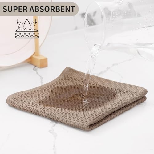 Kitinjoy 100% Cotton Waffle 12-Pack Kitchen Towels - Image 3