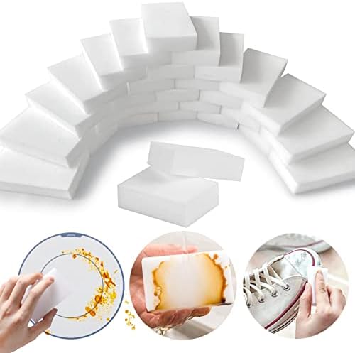 Magic Sponge Eraser, 50 Pack Melamine Sponge Sheets Foam in Bulk, All-Purpose by YeahWhee