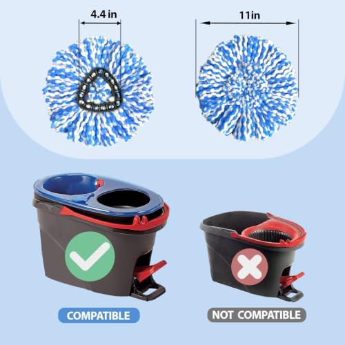 Nuorest Spin Mop Replacement Heads - Image 2