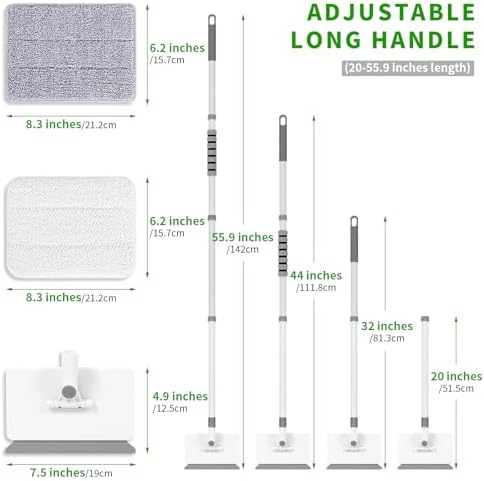 Baseboard Cleaner Tool with Handle, 55.9’’ Baseboard Cleaner with Extendable - Image 2