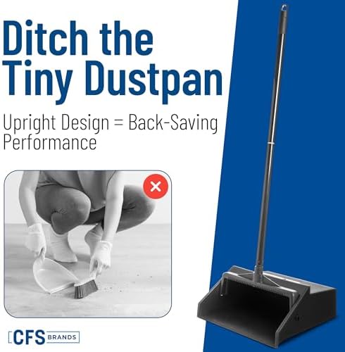 Carlisle Upright Dust Pan with 30" Two-Piece Handle - Image 6