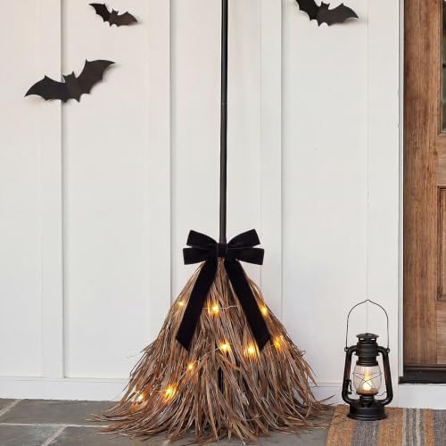 Rtteri 5.2ft Halloween Light-up Witches Broom Decoration by Rtteri