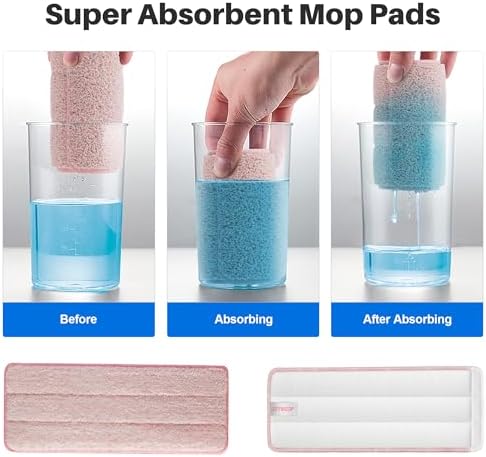 JOYMOOP Mop Replacement Pads, Reusable Microfiber Mop Pads - Image 3