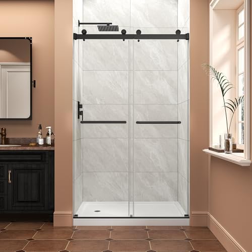 43"-48" W x 76" H Frameless Shower Door, Sliding Shower Door by Favfurish