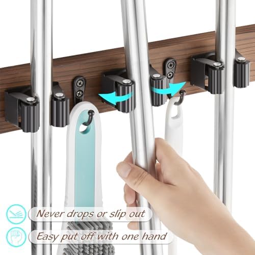 OUTNILI Mop and Broom Holder Wall Mount - Image 3
